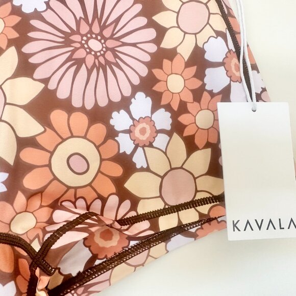 Kavala Flower Power Misool Swim Shorts XS – NWT Tropical Retro Print - Picture 2 of 7